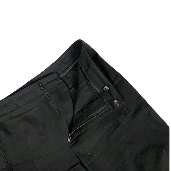 Zara Basic Pants  Slim Leg Black Faux Pockets Zip Detail Women's Medium - Picture 10 of 11